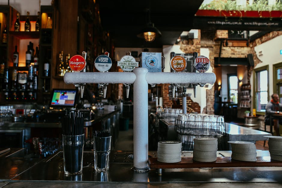 Modern bar and beverage selection